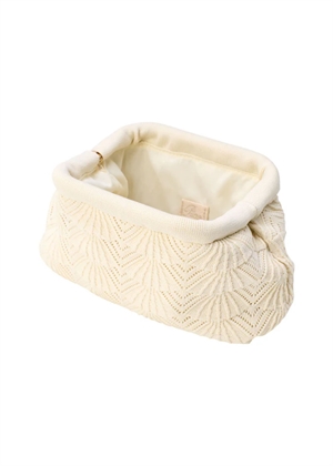 Small shelly clutch Ivory Pico 